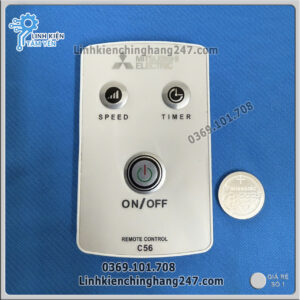 Điều Khiển Quạt Trần Mitsubishi C56-RQ4/ C56-RQ5 Mã F13302P00