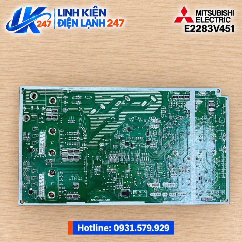 Bo Mạch Dàn Nóng Mitsubishi MUZ-HT35VF E2283V451 Bo Mạch Dàn Nóng Mitsubishi MUZ-HT35VF E2283V451