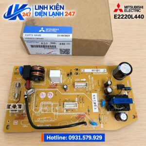 Bo Mạch Nguồn Dàn Lạnh Điều Hòa Mitsubishi Electric Inverter MSY-JW60VF Mã E2220L440 Chính Hãng