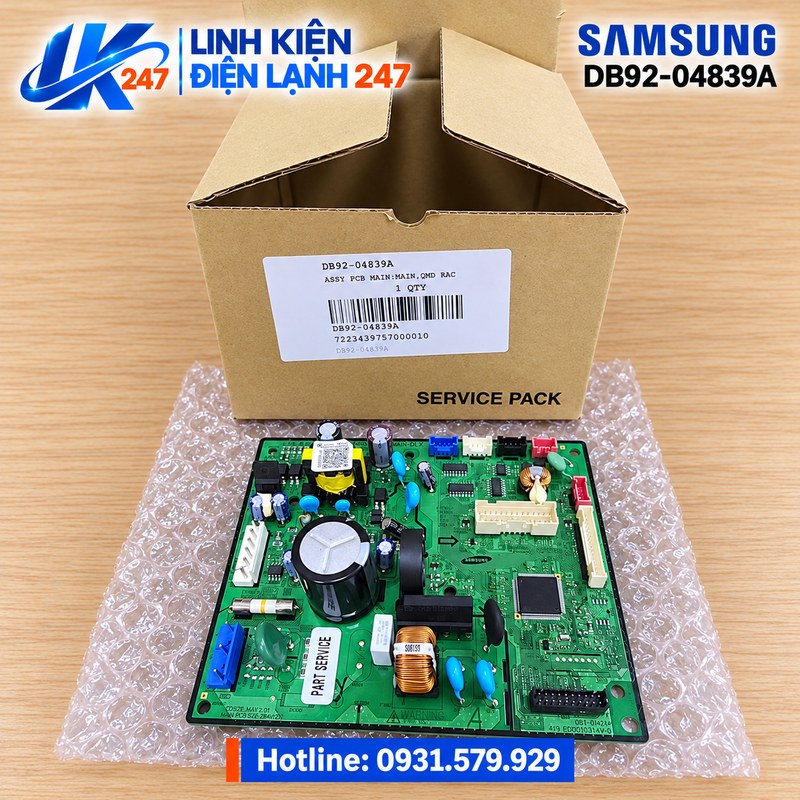Bo Mạch Samsung AR24TYHYCWKNSV DB92-04839A Chính Hãng Bo Mạch Samsung AR24TYHYCWKNSV DB92-04839A Chính Hãng
