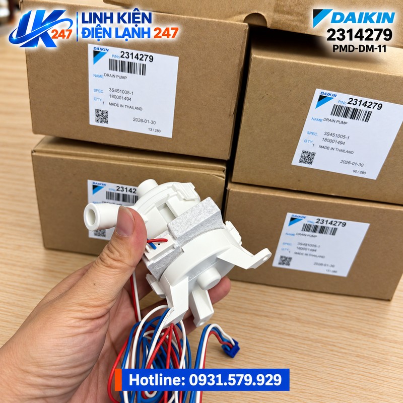 Bơm Nước Ngưng Daikin VRV 2314279 PMD-DM-11 Bơm Nước Ngưng Daikin VRV 2314279 PMD-DM-11