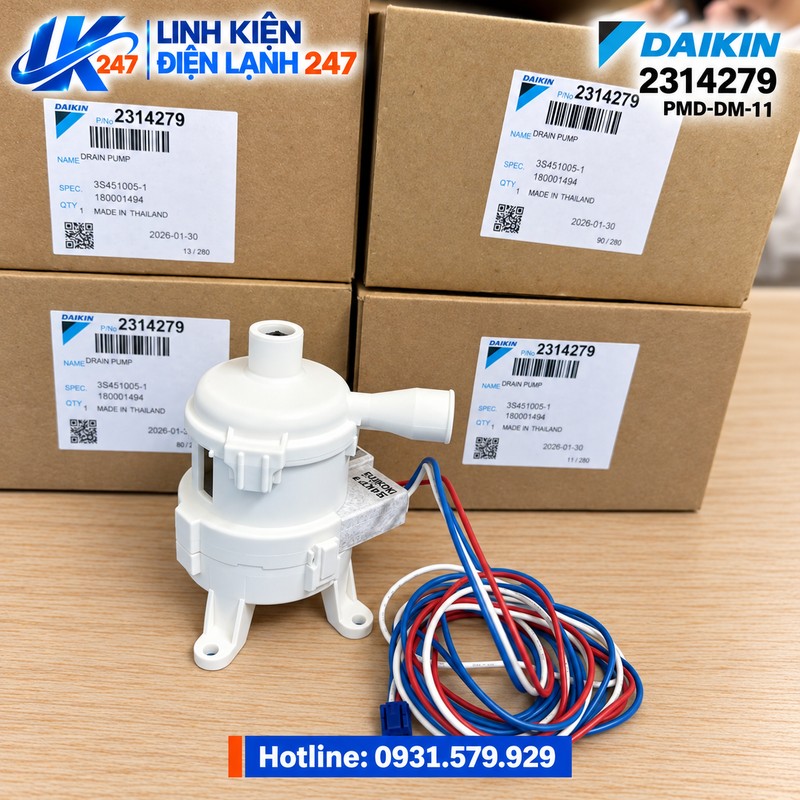 Bơm Nước Ngưng Daikin VRV 2314279 PMD-DM-11 Bơm Nước Ngưng Daikin VRV 2314279 PMD-DM-11