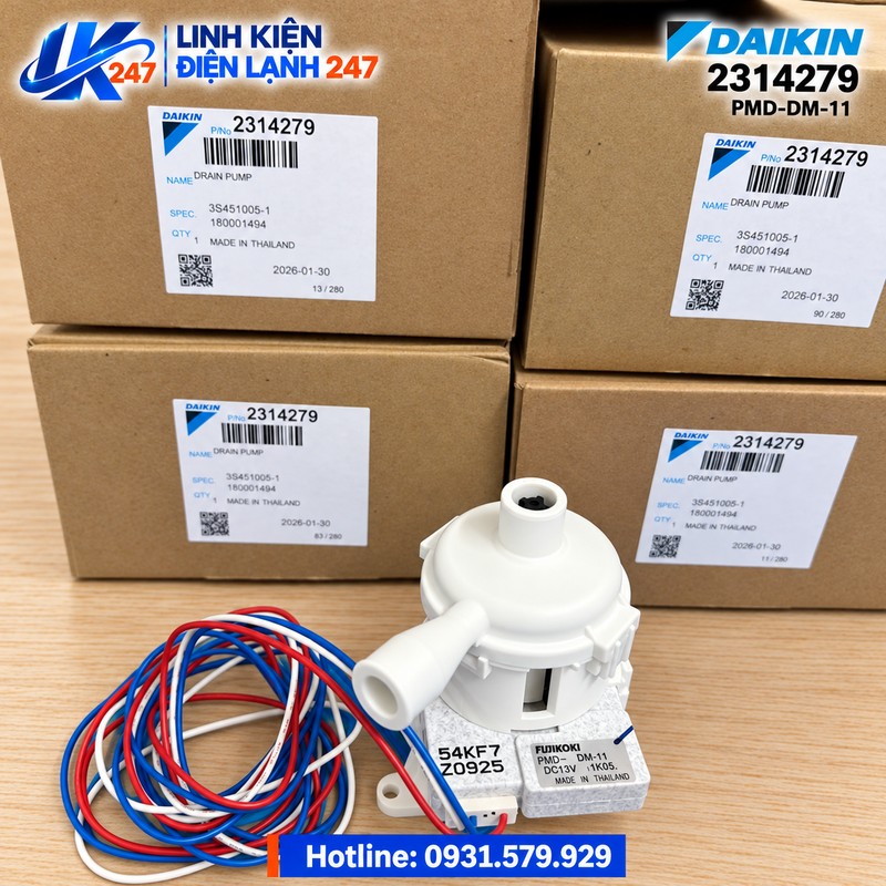 Bơm Nước Ngưng Daikin VRV 2314279 PMD-DM-11 Bơm Nước Ngưng Daikin VRV 2314279 PMD-DM-11