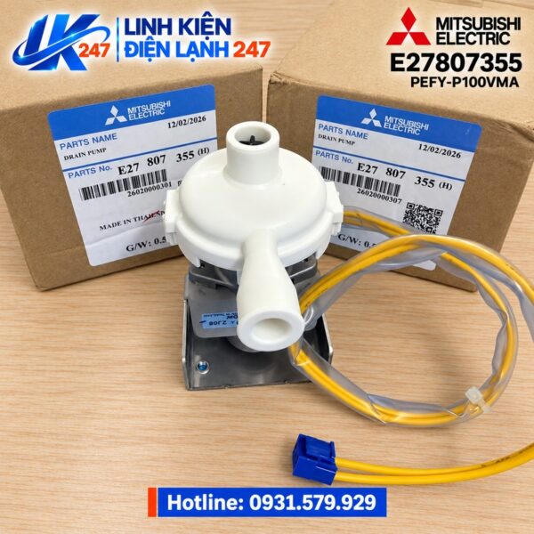 Bơm Nước Ngưng Dàn Lạnh Điều Hòa Mitsubishi Electric PEFY-P100VMA-E.TH Mã E27807355 Chính Hãng