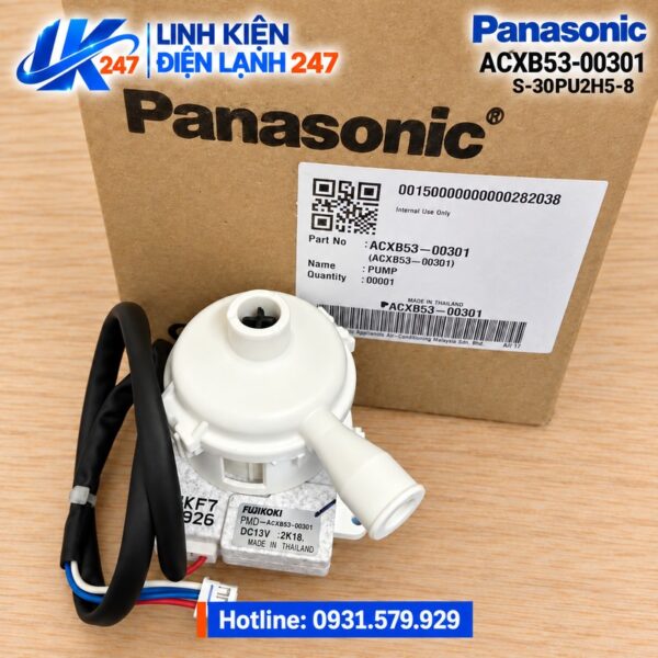 Bơm Nước Ngưng Điều Hòa Âm Trần Panasonic S-30PU2H5-8 Mã ACXB53-00301 Chính Hãng